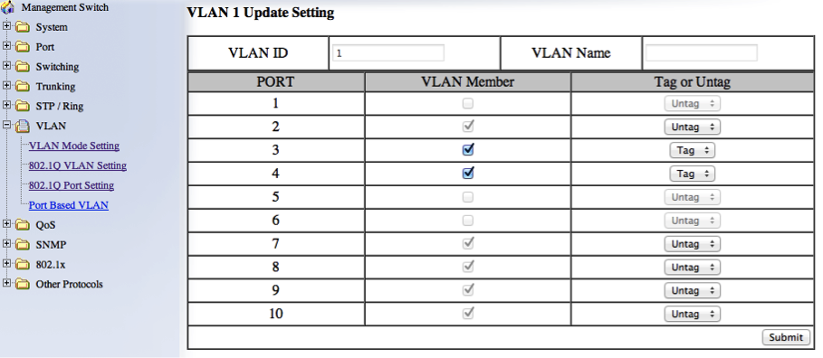 VLANSetting