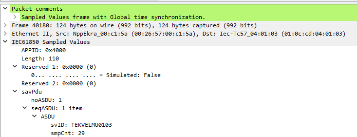 Comentarios de usuario en fotogramas de Wireshark